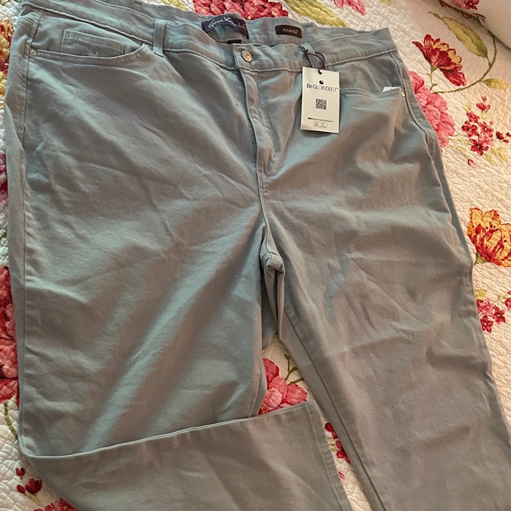 Gloria Vanderbilt Women's Straight Leg Jeans - Hydra Blue 24W Short